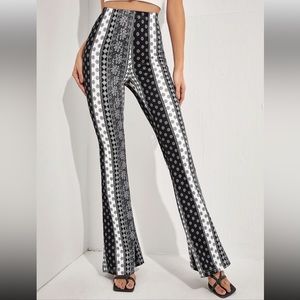 SHEIN WYWH High Waist Ditsy Floral Split Thigh Skirt